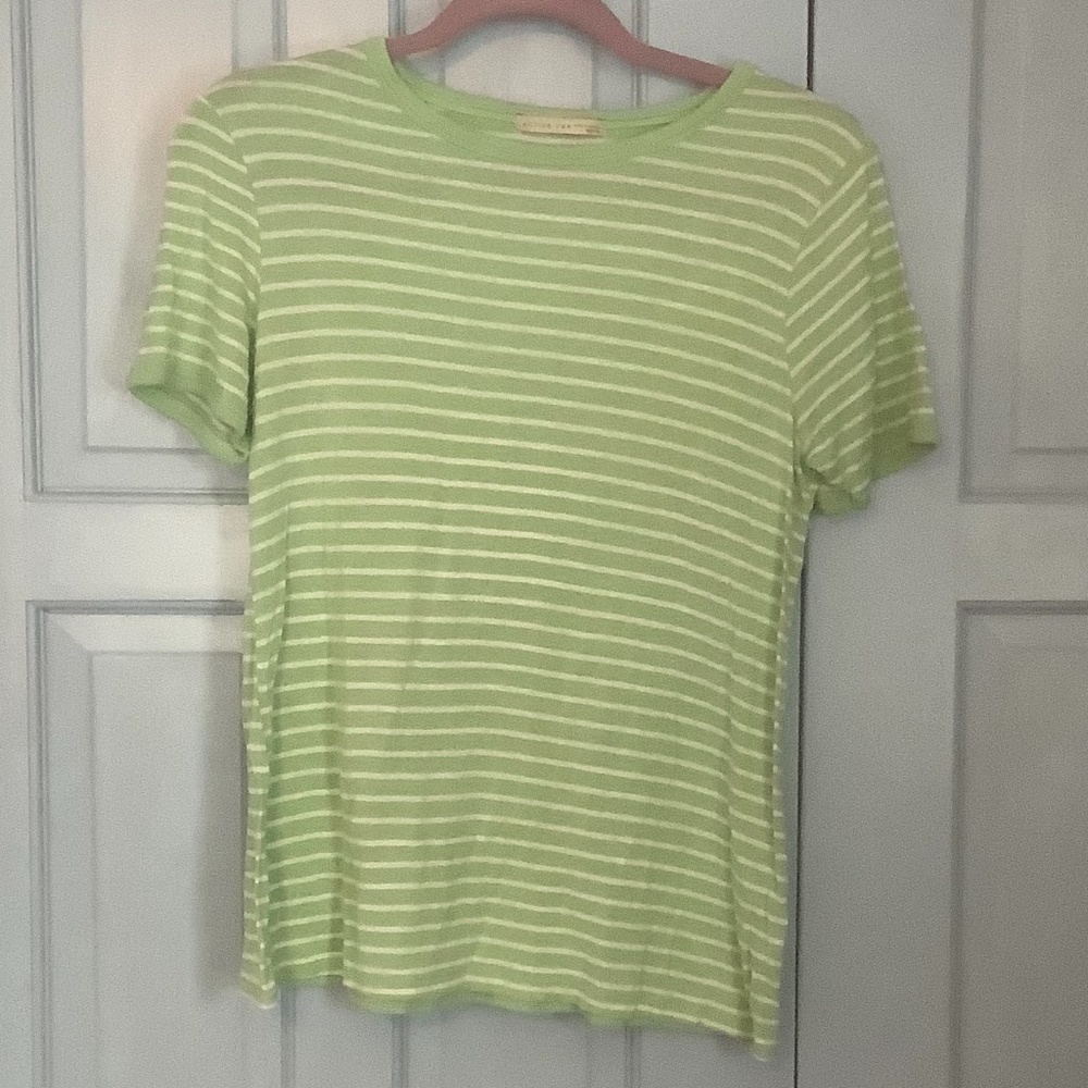 Green striped tshirt